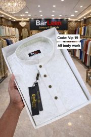 পুরো বডি কাজ করা চিকেন পাঞ্জাবী।  (Code: Vip 19) - Image 2
